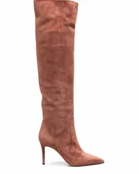 Scarosso Kniehohe Wildlederstiefel Rosa