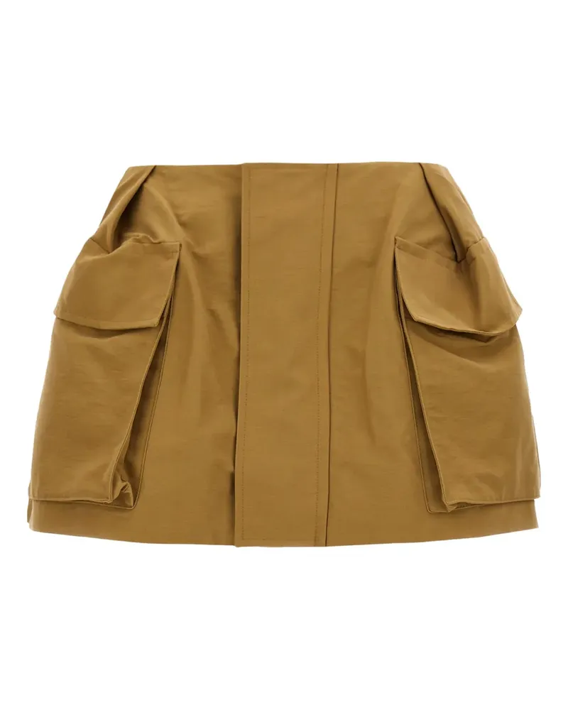 Sacai cargo zip mini shorts - Gelb Gelb