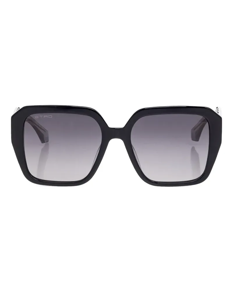 Etro Sonnenbrille mit eckigem Gestell - Blau Blau
