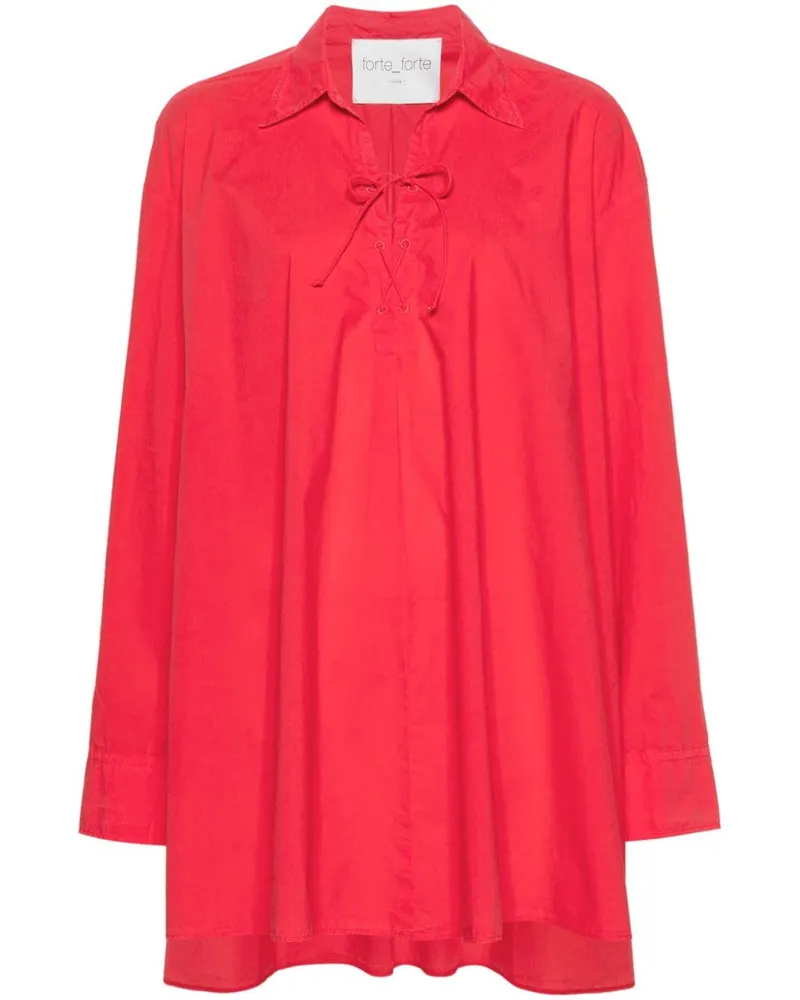 forte_forte Minikleid mit Schnürung - Rot Rot