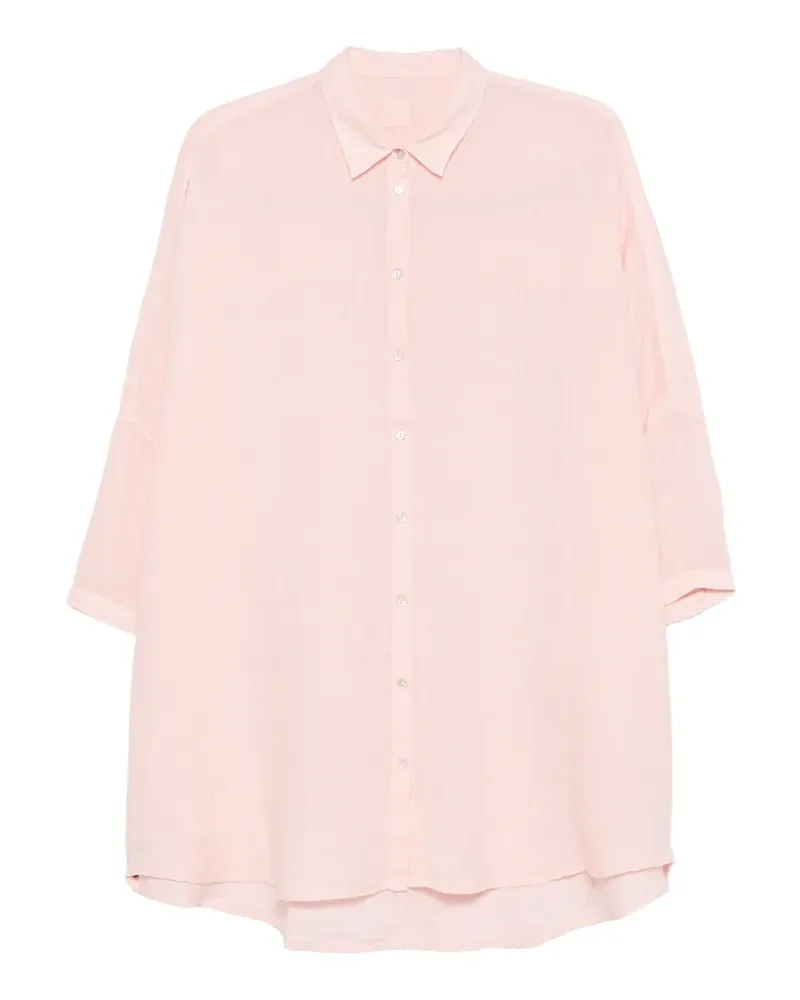 120% Lino drop-shoulder top - Rosa Rosa