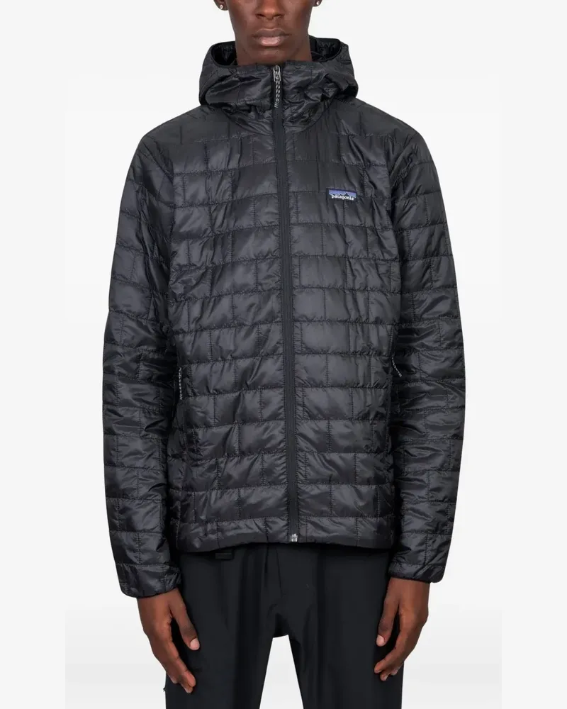 Patagonia Gesteppte Kapuzenjacke - Schwarz Schwarz
