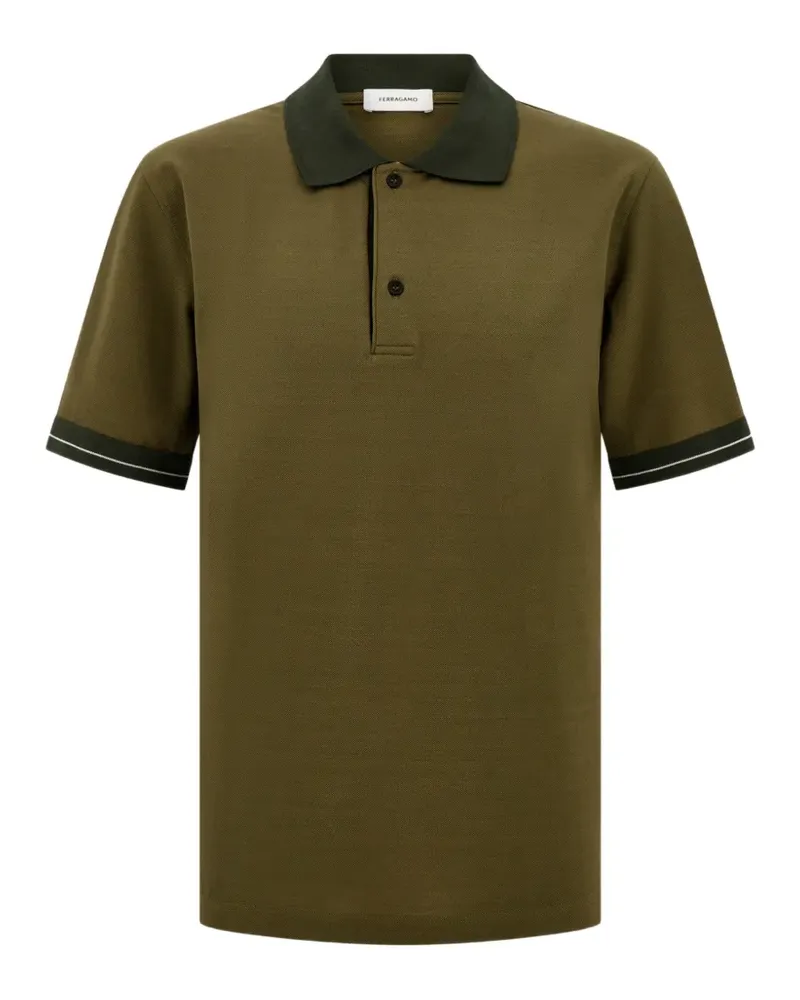 Ferragamo Poloshirt mit kurzen Ärmeln - Grün Grün