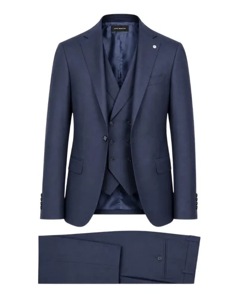 Luigi Bianchi Mantova Dreiteiliger Anzug - Blau Blau