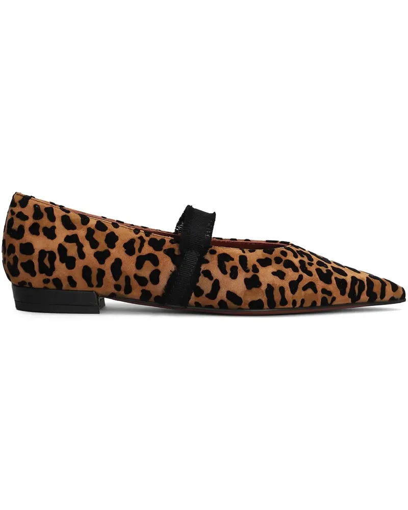 FESTA Milano Ballerinas mit Leoparden-Print - Braun Braun
