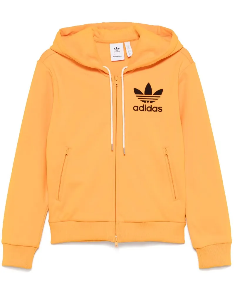 adidas x Wales Bonner Hoodie mit beflocktem Logo - Orange Orange