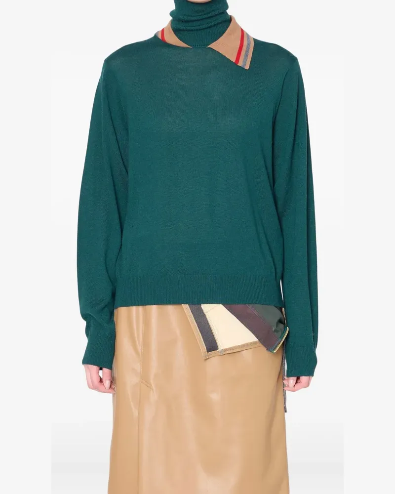 kolor Pullover mit Rollkragen - Grün Grün