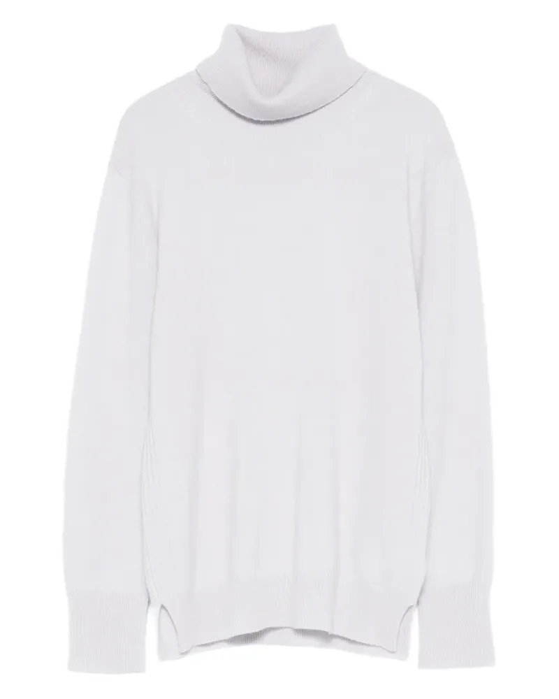 Purotatto Langärmeliger Rollkragenpullover - Blau Blau