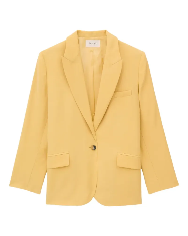 ba&sh Dalena Jacke mit fallendem Revers - Gelb Gelb