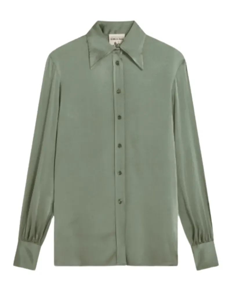 Semicouture Hemd mit Schleifenverschluss - Grün Grün