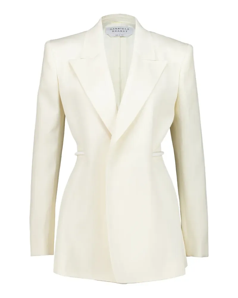 Gabriela Hearst Epona textured linen blazer - Nude Nude