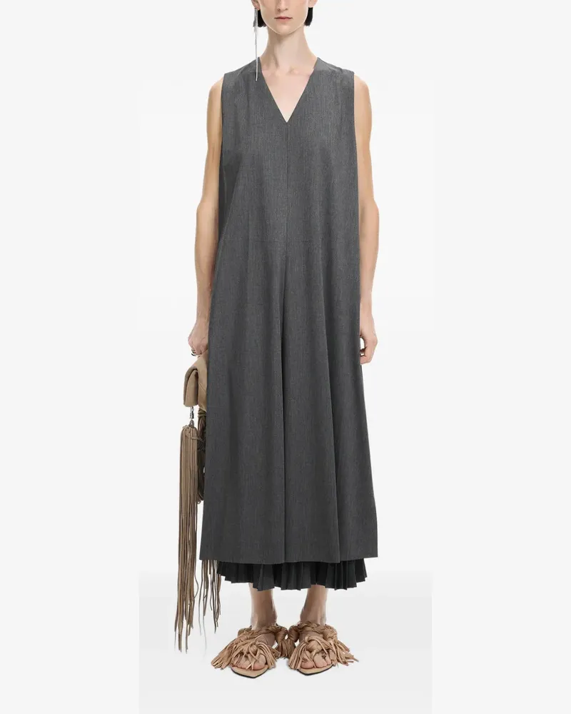 JNBY Maxikleid mit Falten - Grau Grau