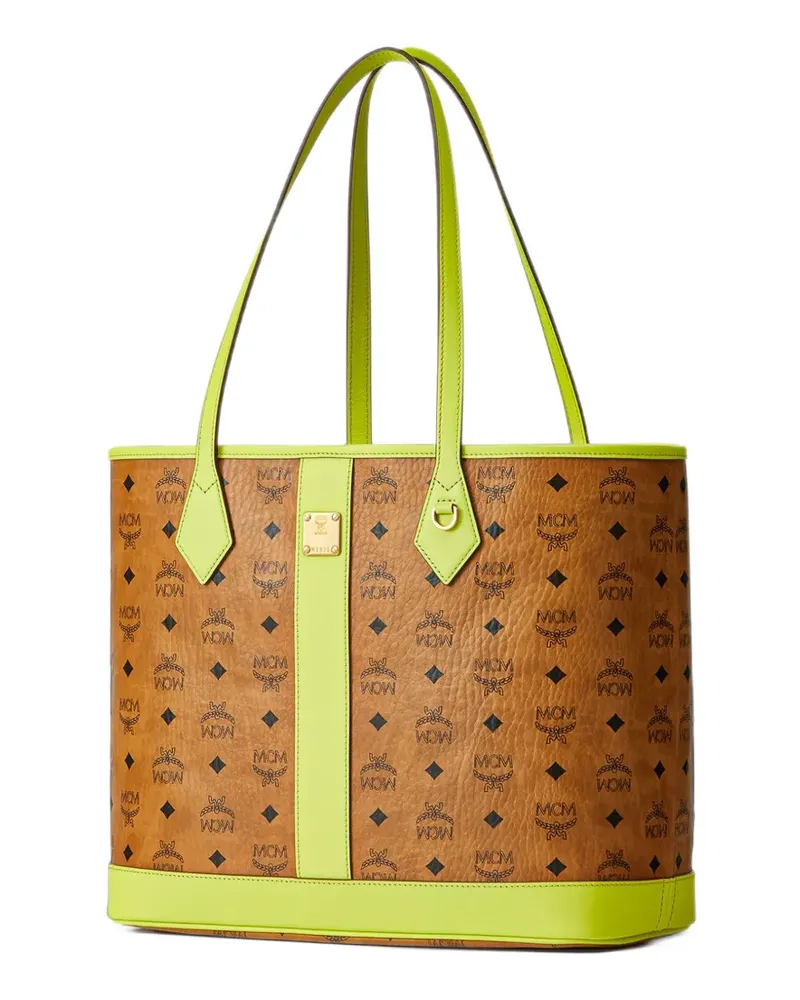 MCM Mittelgroße New Liz Visetos Tote Bag - Braun Braun