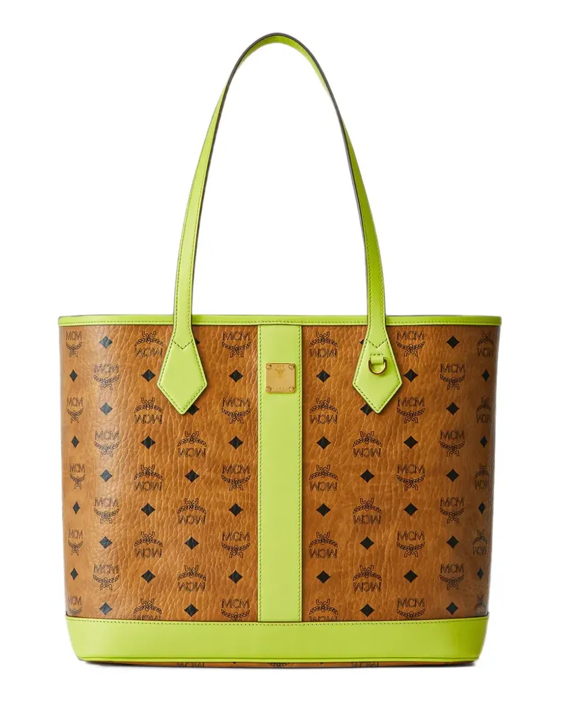 MCM Mittelgroße New Liz Visetos Tote Bag - Braun Braun