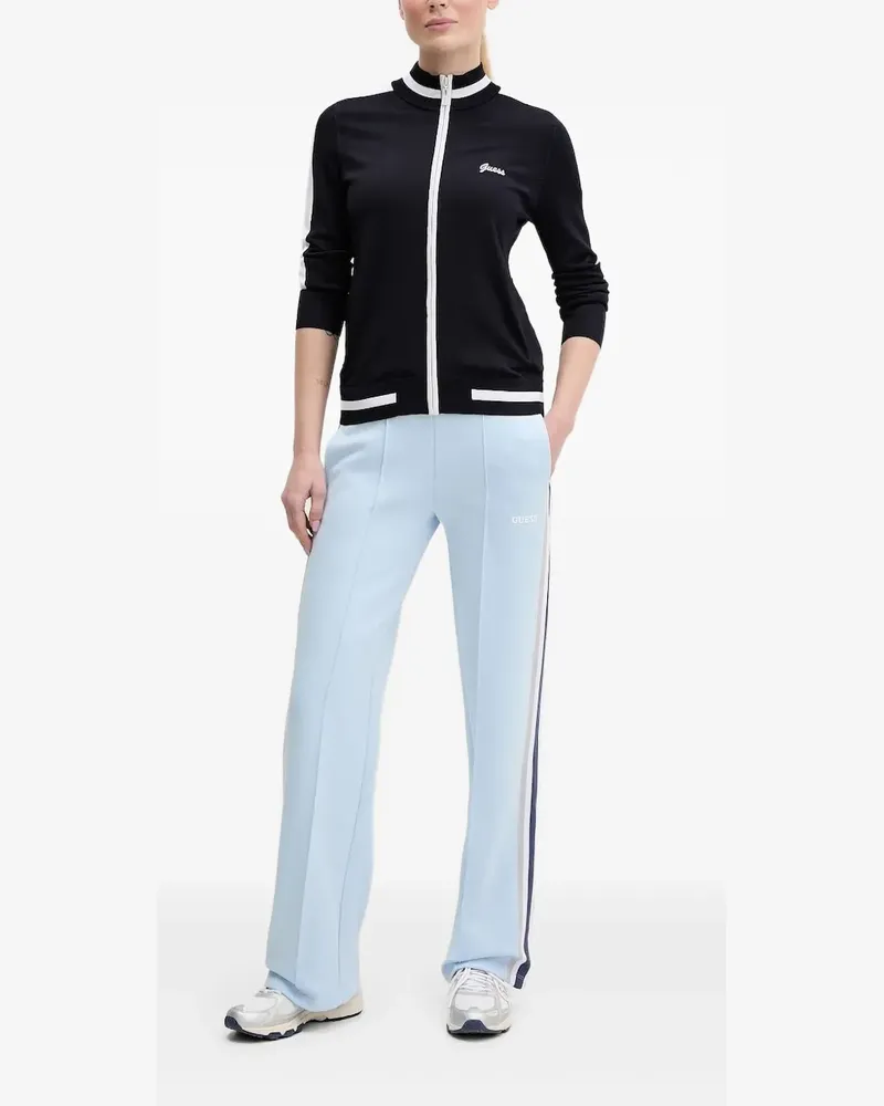 Guess Sweatshirtjacke mit Streifendetail - Blau Blau