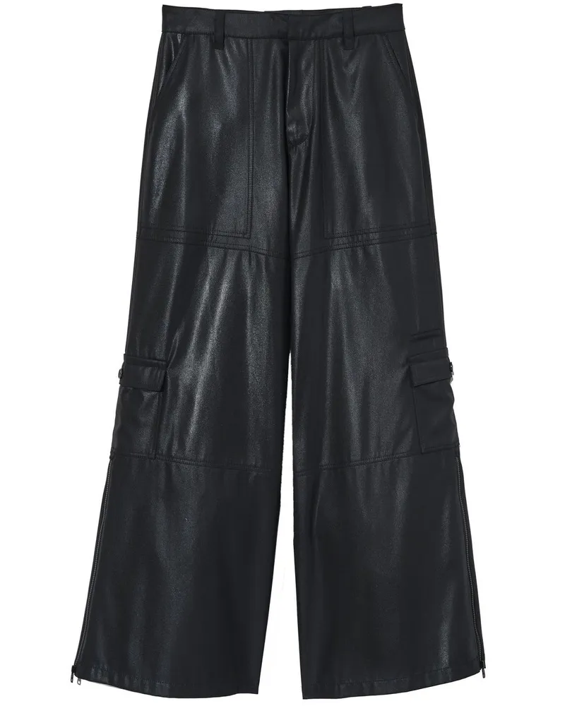 Marc Jacobs Cargohose mit weitem Bein - Schwarz Schwarz