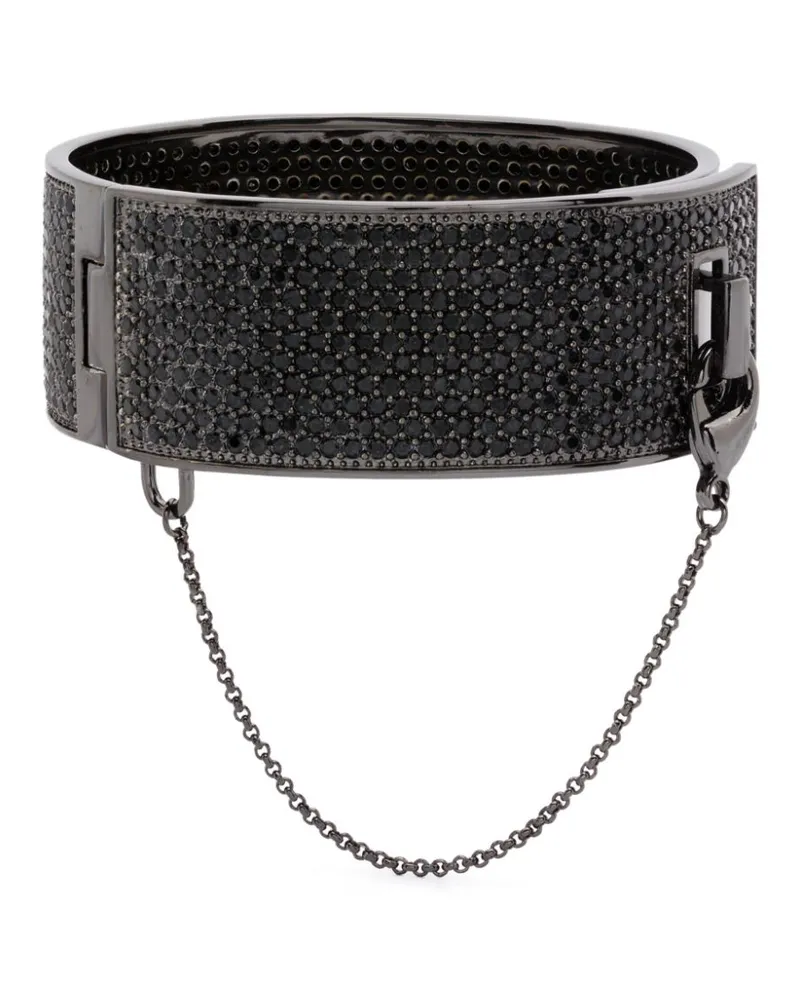 Eddie Borgo Pavé Safety Chain bracelet - Schwarz Schwarz