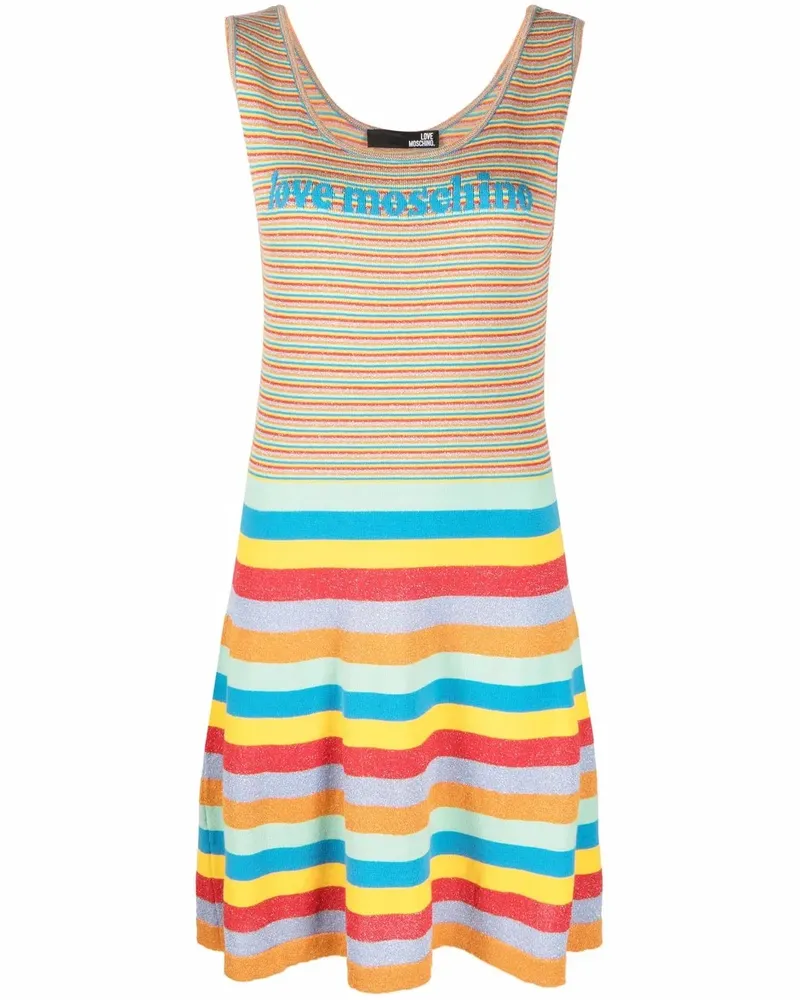 Moschino Minikleid mit Streifen - Gelb Gelb