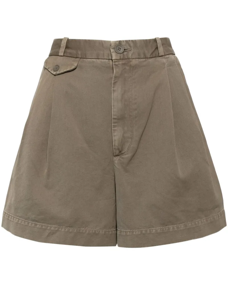 AGOLDE Becker Shorts mit Falte - Grün Grün