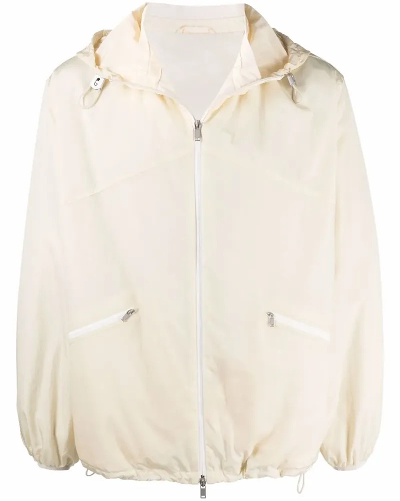 Jil Sander Kapuzenjacke mit Reißverschluss - Nude Nude
