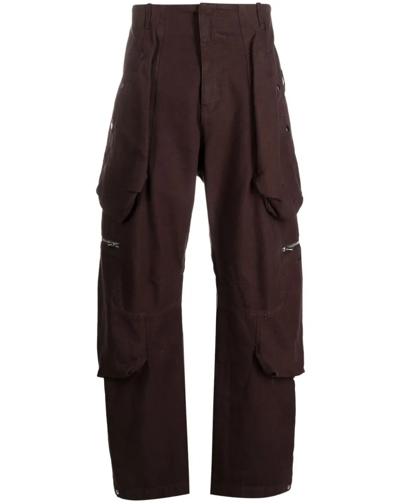 Jacquemus Le Cargo Croissant Straight-Leg-Hose - Braun Braun