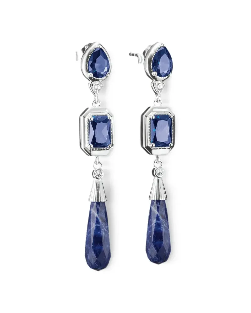 Thomas Sabo Hängeohrringe mit Sodalith - Silber Silber