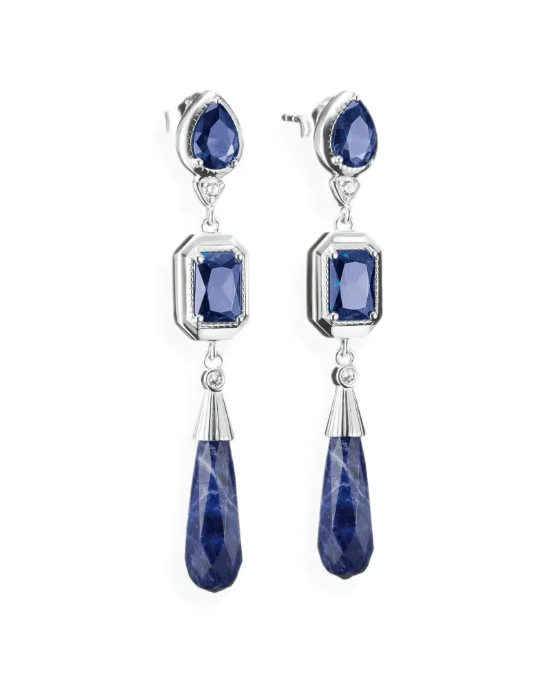 Thomas Sabo Hängeohrringe mit Sodalith - Silber Silber