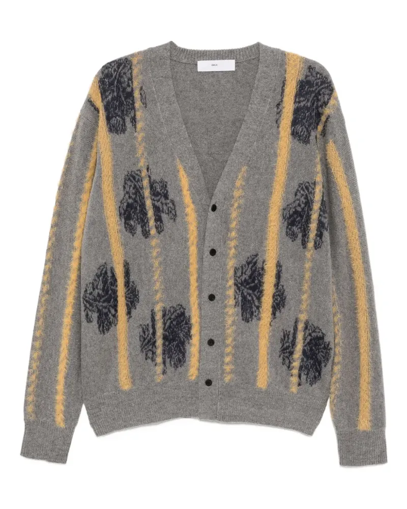Toga Cardigan mit grafischem Print - Grau Grau