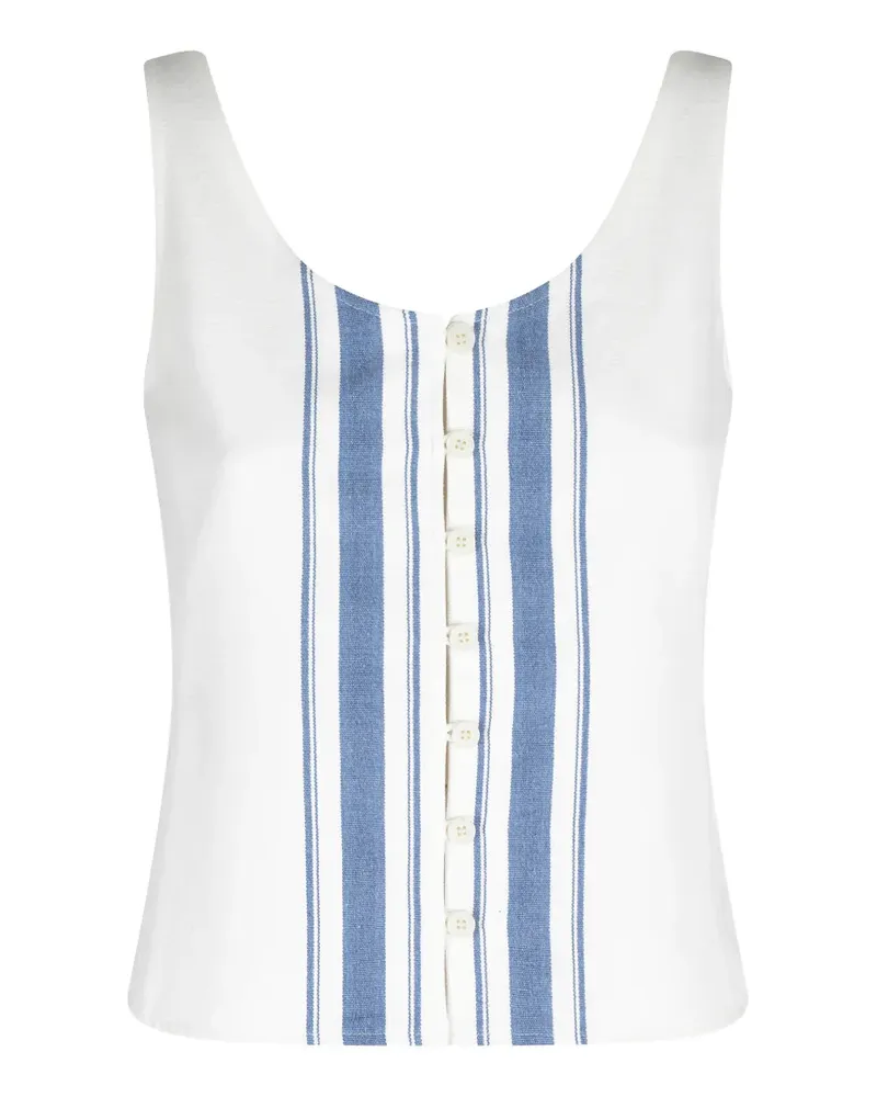 LOW CLASSIC striped top - Weiß Weiß