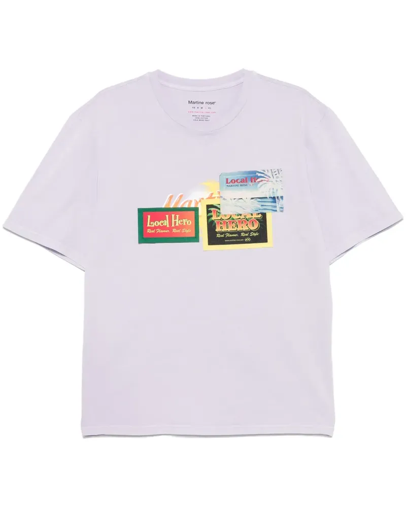 Martine Rose Klassisches T-Shirt - Violett Violett