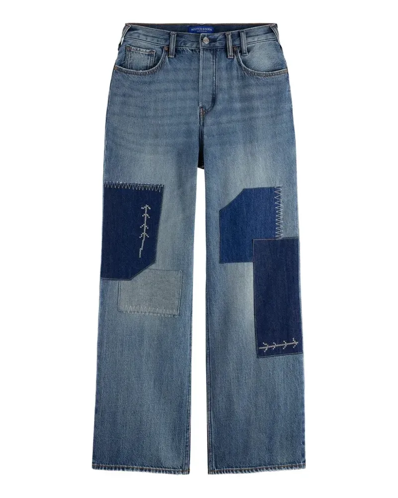 Scotch&Soda patchwork embroidered jeans - Blau Blau