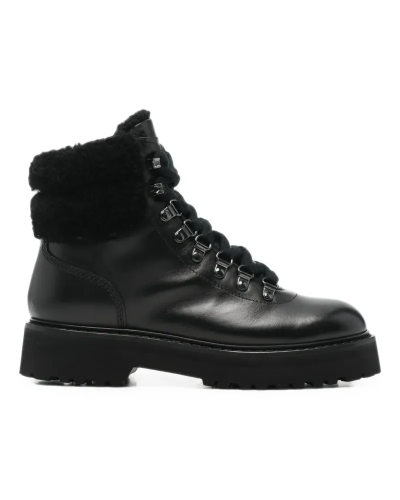 Woolrich Stiefel mit Shearling - Schwarz Schwarz