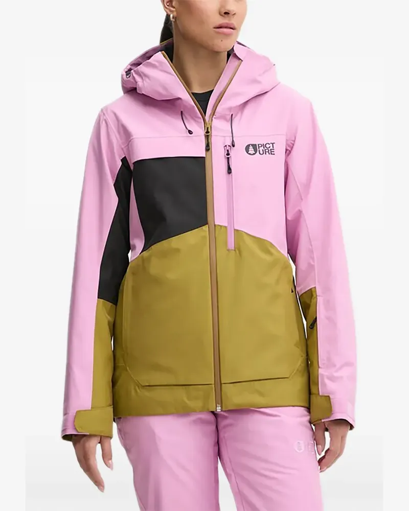 Picture Seen Hoodie in Colour-Block-Optik - Rosa Rosa