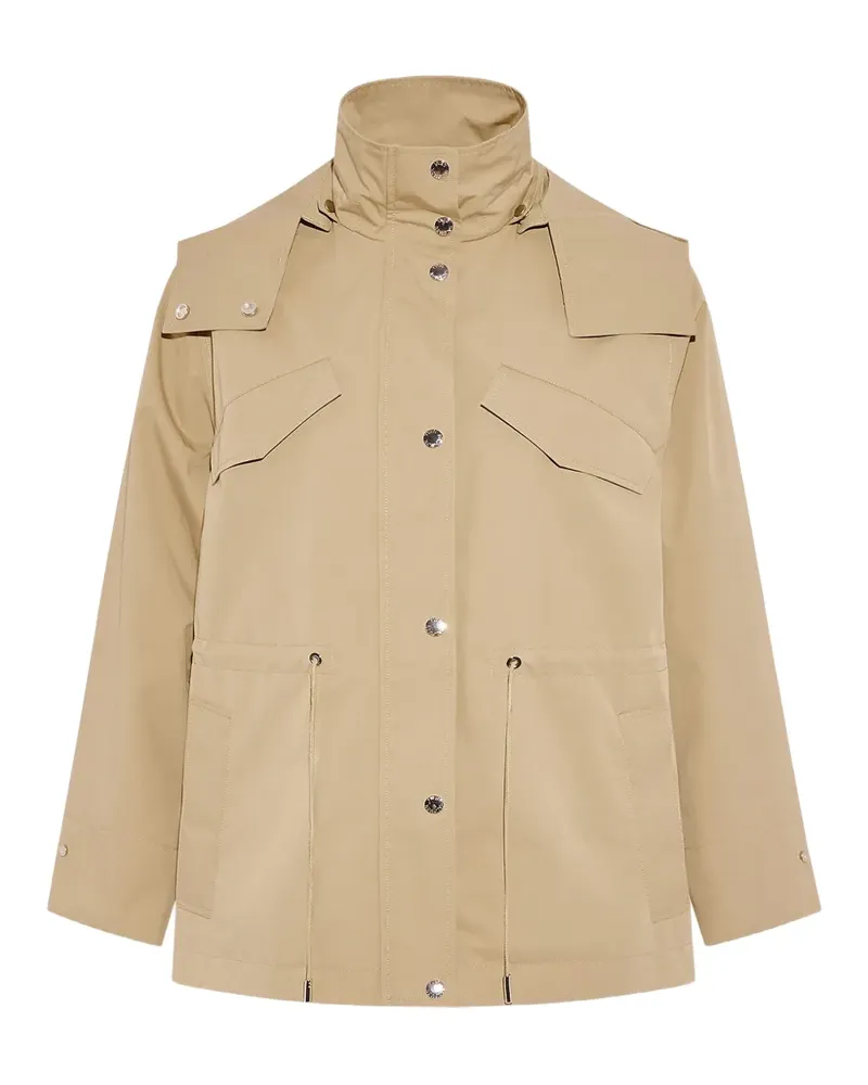 Yves Salomon hooded parka - Nude Nude