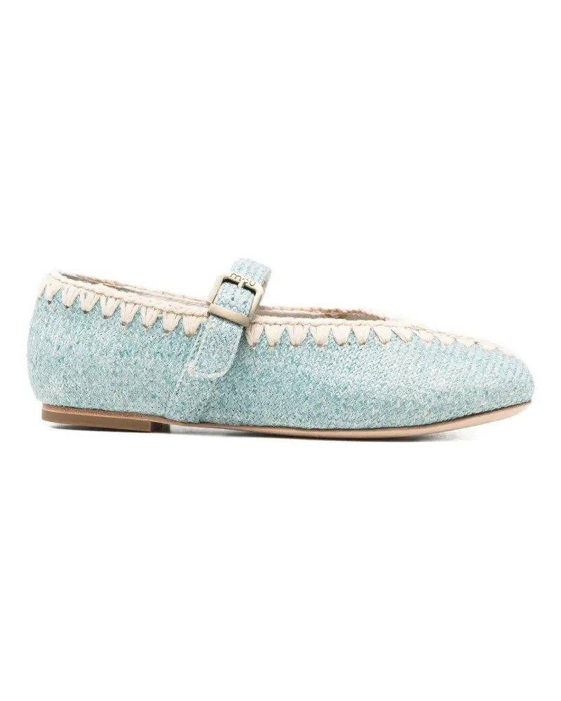 Mou round-toe ballet flats - Blau Blau