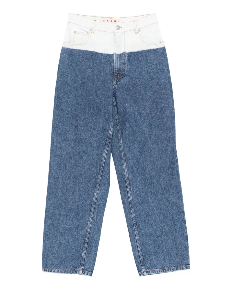 Marni gradient wide leg jeans - Blau Blau