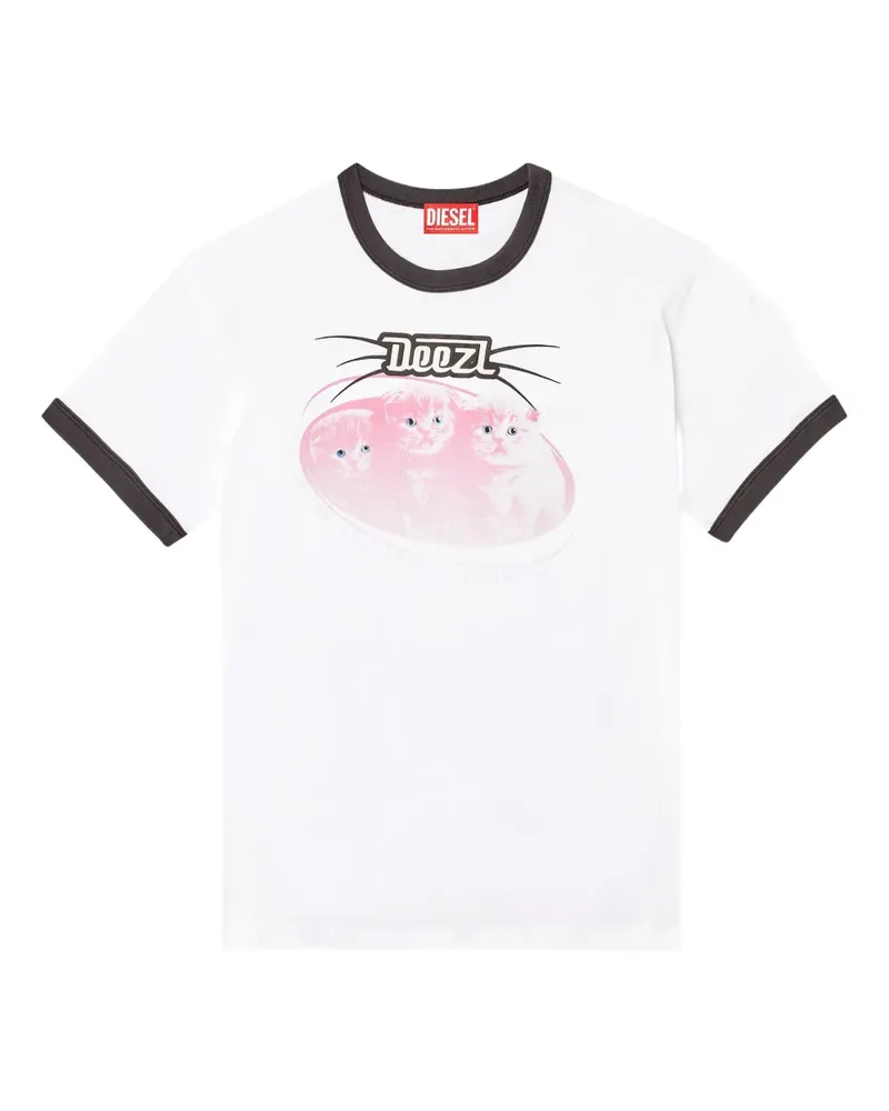Diesel T-Norm-Cuff T-Shirt - Weiß Weiß