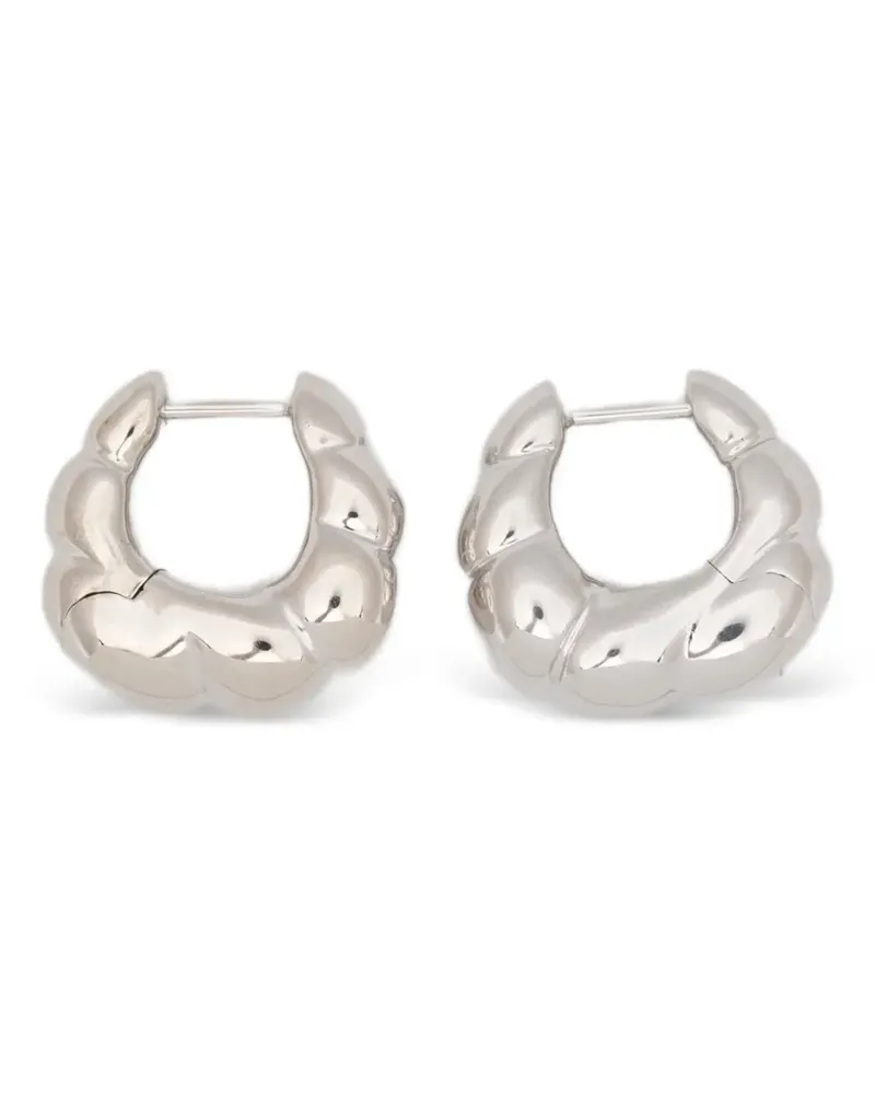 Maria Black Robe Huggie earrings - Silber Silber