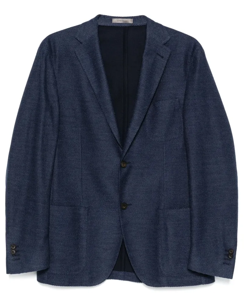 Corneliani Strukturiertes Sakko - Blau Blau