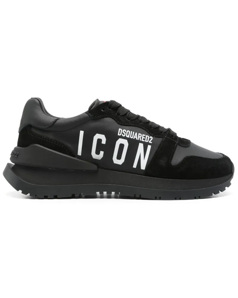 Dsquared2 Sneakers mit Logo-Print - Schwarz Schwarz
