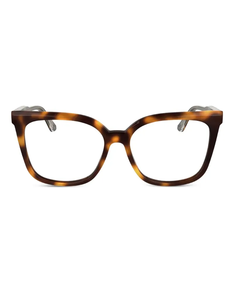 Calvin Klein Brille mit eckigem Gestell - Braun Braun