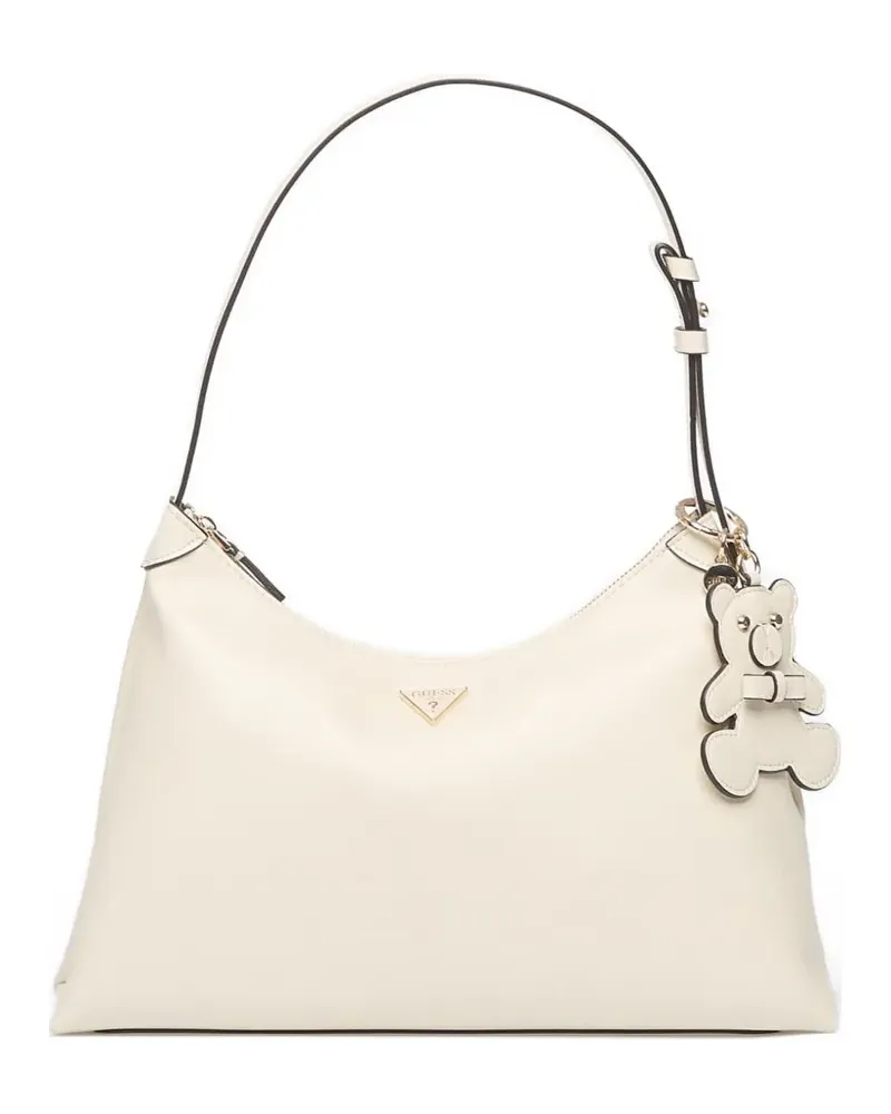 Guess Kassie Tote Bag mit Teddy-Anhänger - Nude Nude