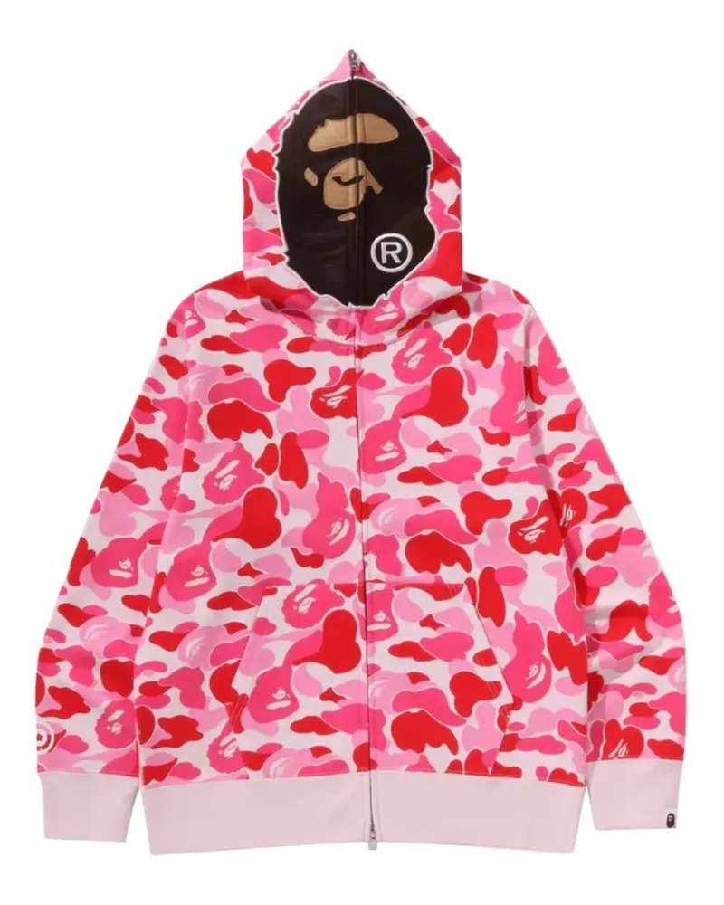 BAPE camouflage-print hoodie - Rosa Rosa