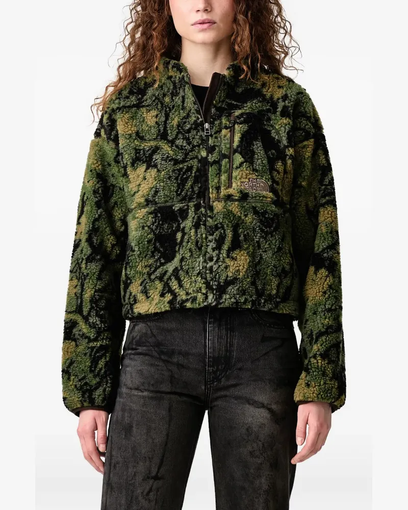 The North Face Cropped-Fleecejacke mit Reißverschluss - Grün Grün