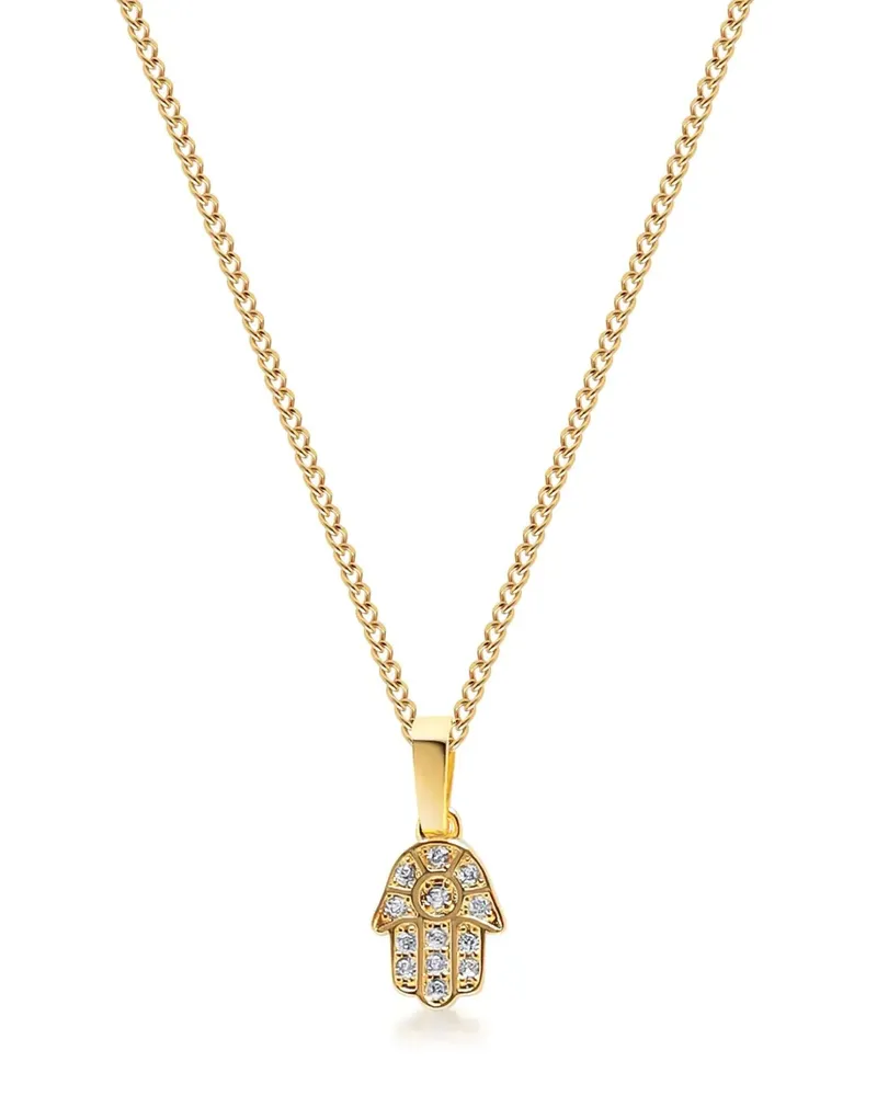 Nialaya Hamsa Halskette - Gold Gold