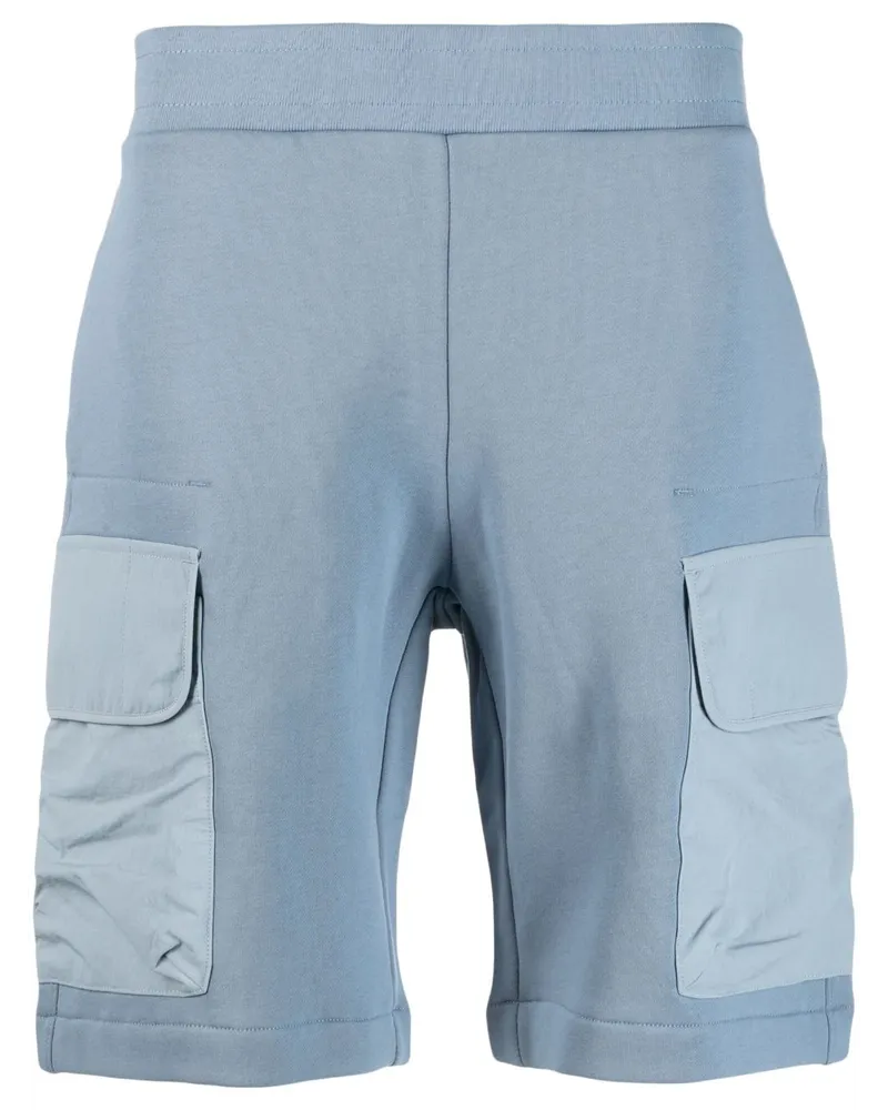 Paul Smith Knielange Shorts mit Logo-Stickerei - Blau Blau