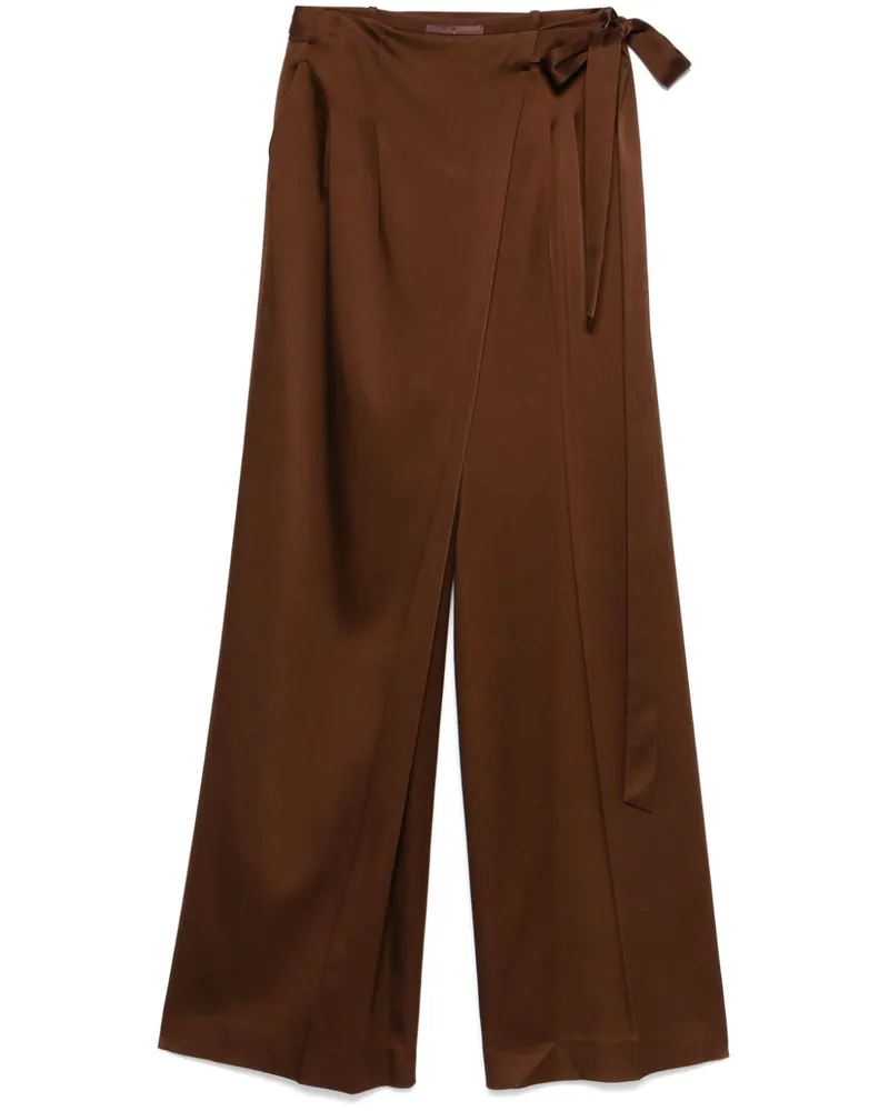 Ermanno Scervino Hose mit Bindegürtel - Braun Braun