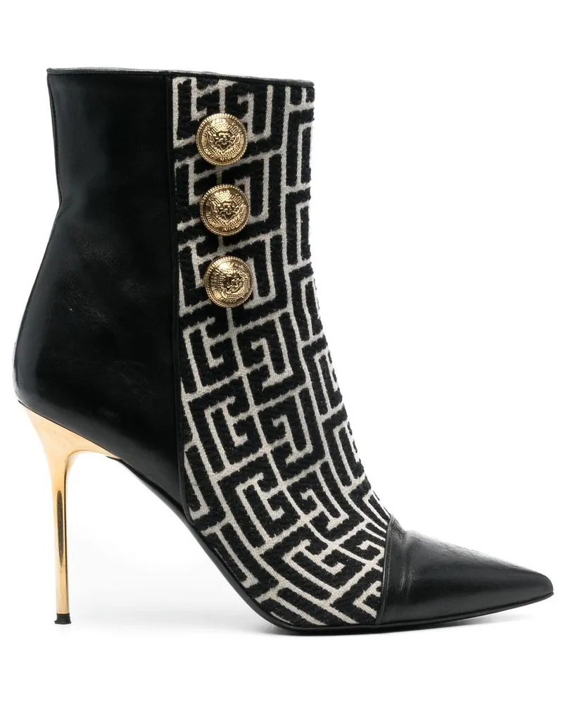 Balmain Roni Stiefeletten 110mm - Schwarz Schwarz