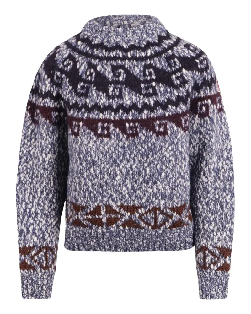 Moncler Pullover mit Fair-Isle-Strickmuster - Blau Blau