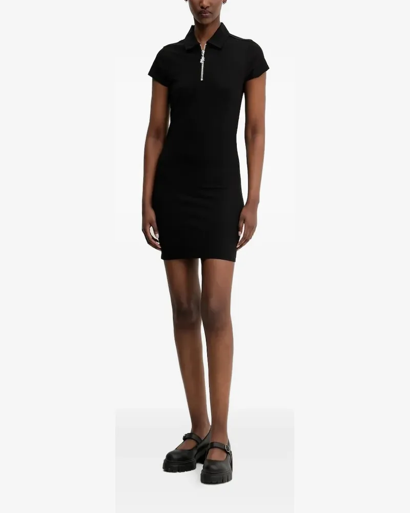 HUGO BOSS Minikleid mit Reißverschluss - Schwarz Schwarz
